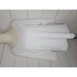 Chances R large white stretchy top